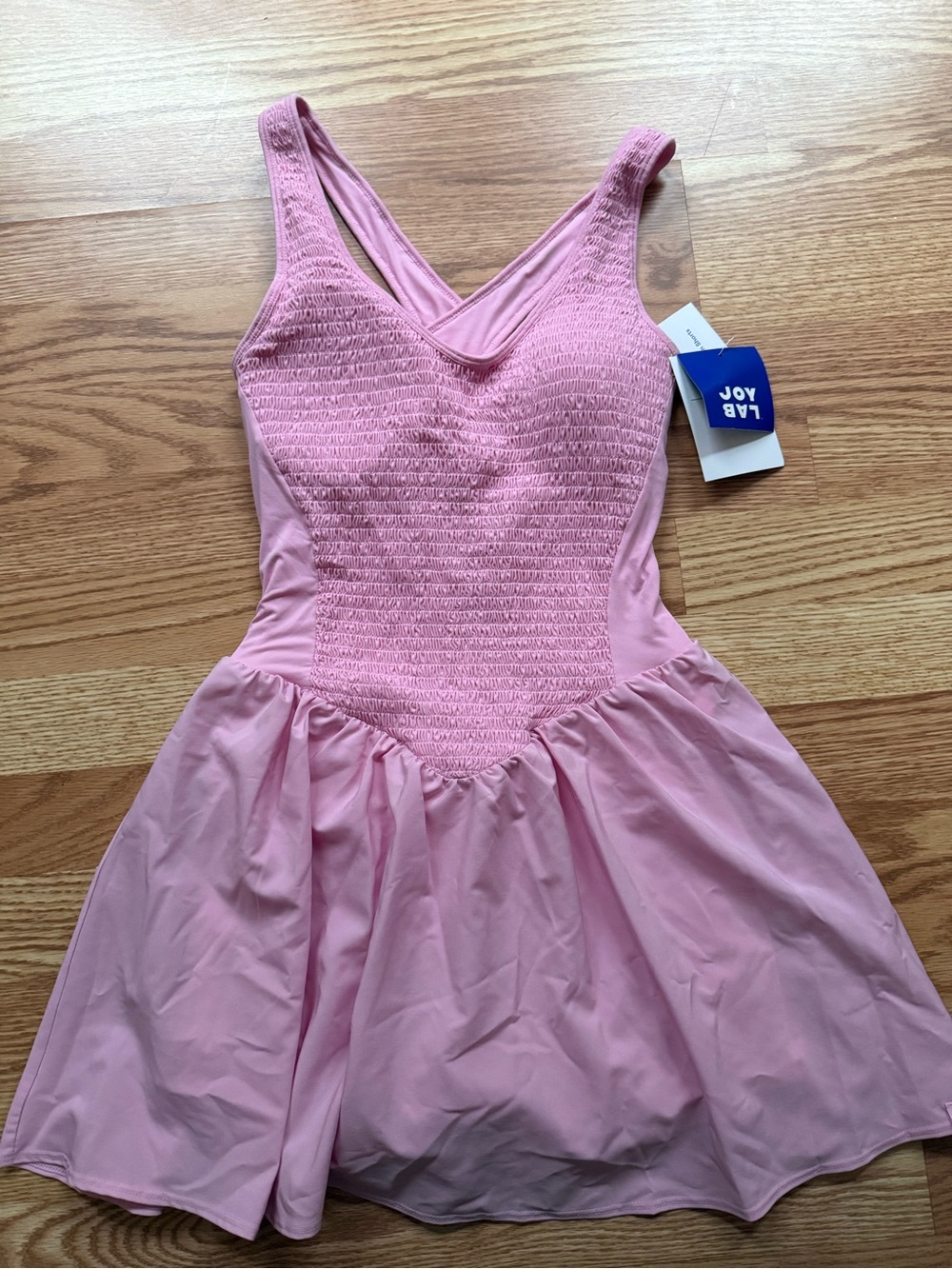 JoyLab Pink Smocked Mini Dress - Picture 2 of 7